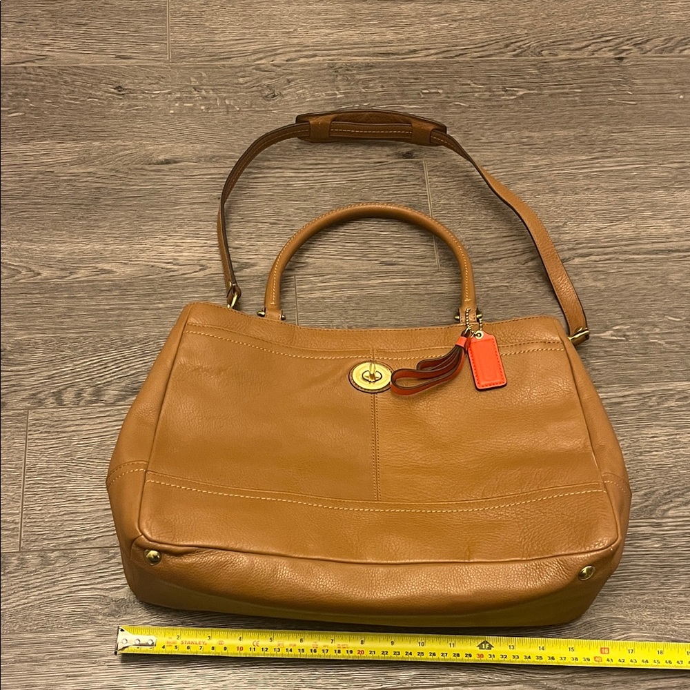 Coach tan large work bag